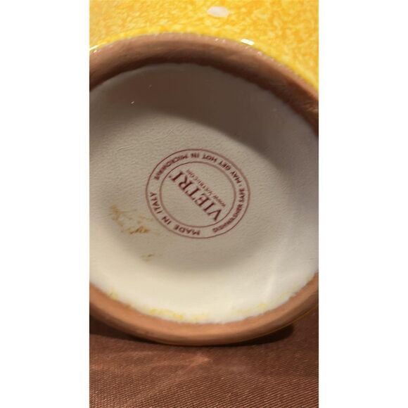 Yellow Rooster Country Pitcher Vietri  Made In Italy - Picture 8 of 8